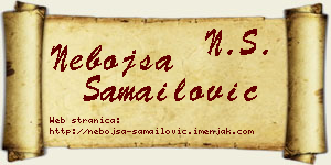 Nebojša Samailović vizit kartica